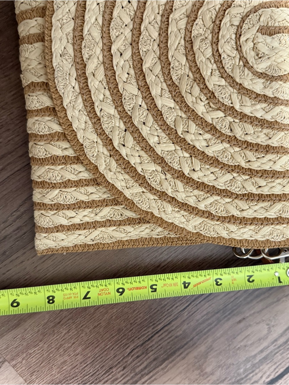 🏝️ NWOT unbranded Woven Straw Clutch - Picture 6 of 8